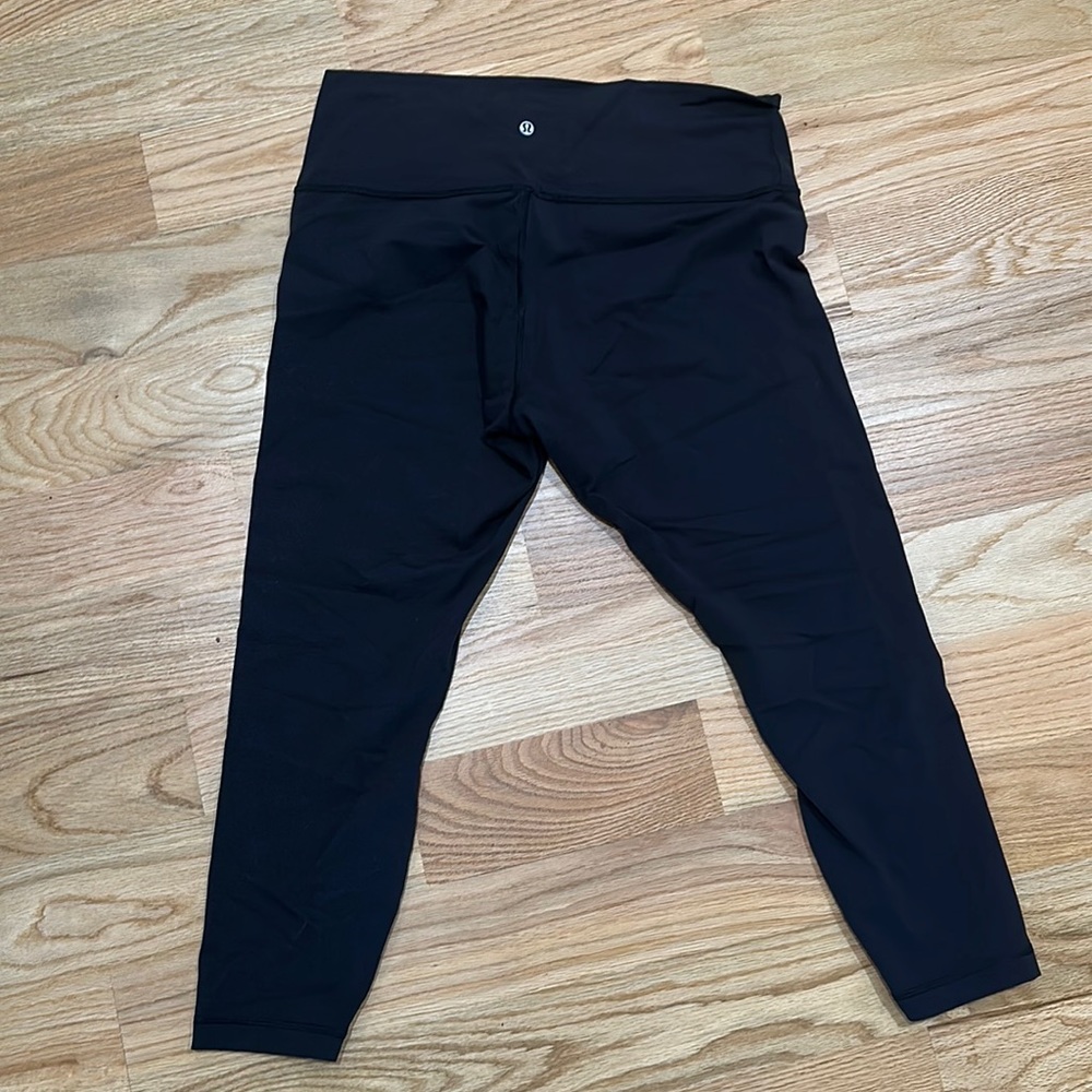 LULULEMON Under High-Rise Tight Black 25” Size 16 legging